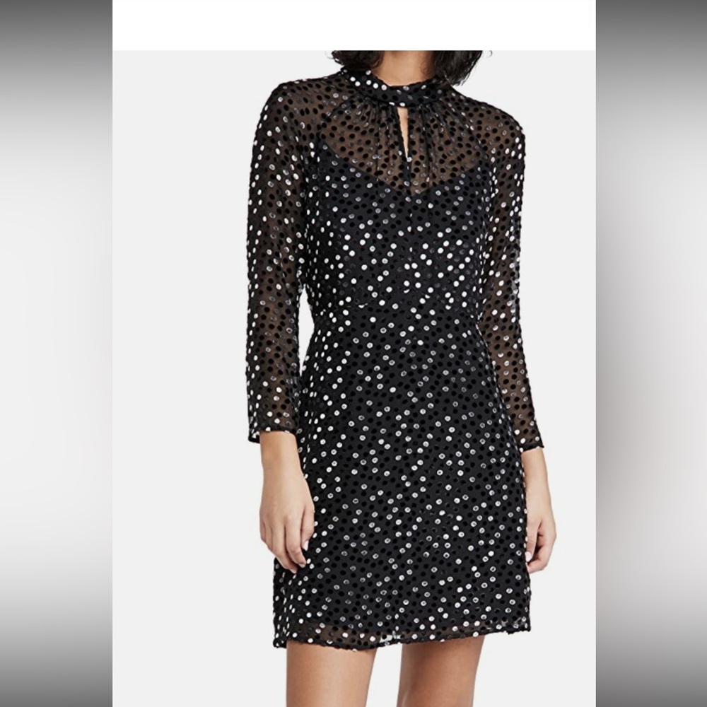 Rebecca Taylor Women's Long Sleeve Velvet Dress